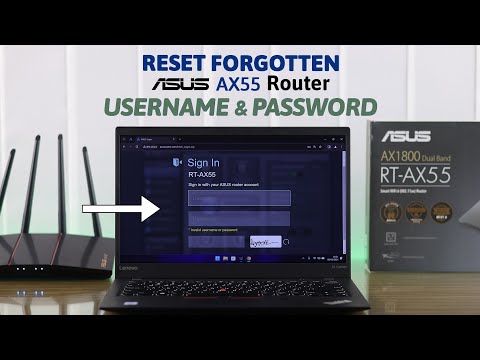 ASUS Router AX55: How to Reset Forgotten WiFi Login Password and Username!