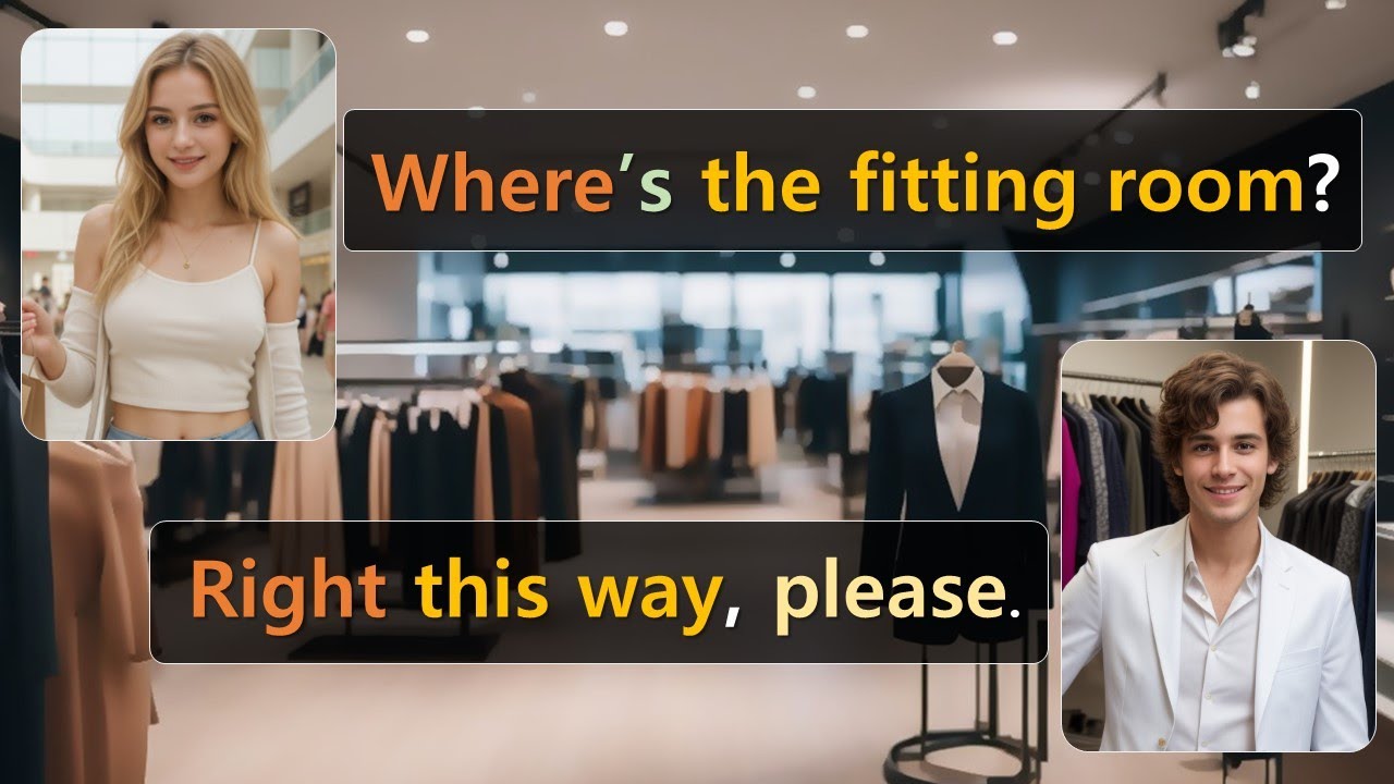 English Conversation [At the shopping mall] Listening & Speaking Practice