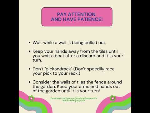 Mah Jongg! Modern Mahjong Quick Etiquette Video for National Mah Jongg League Rule Play