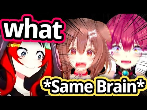 Korone and Marine Shared The Same Brain When Meeting Bae IRL【Hololive EN】