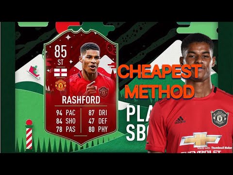 FIFA 20 FUTMAS MARCUS RASHFORD SBC CHEAPEST METHOD