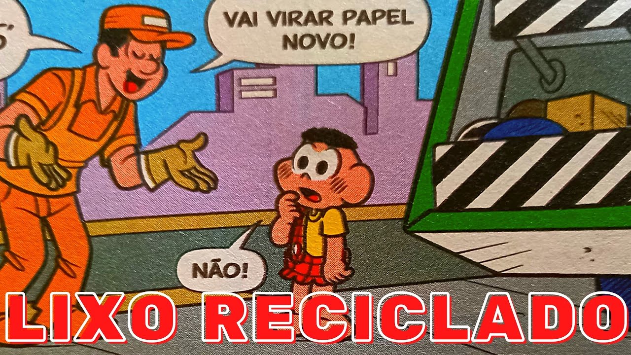 CASCÃO RECICLANDO O LIXO | Quadrinhos do Cascão  |Gibi Narrado