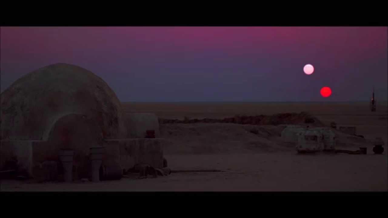 Binary sunset... from A New Hope, Star Wars: The Digital Movie Collection - YouTube
