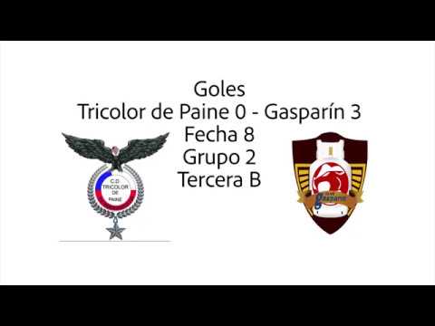 Goles Tricolor de Paine 0 - Gasparín 3 Fecha 8 Grupo 2 Tercera B 2018
