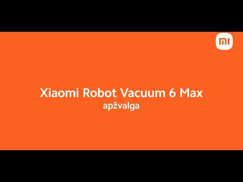 Dulkių siurblys - robotas Xiaomi Robot Vacuum 6 Max, pilkos spalvos