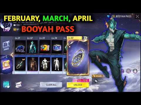 FEBRUARY, MARCH, APRIL MONTH BOOYAH PASS | NEXT BOOYAH PASS 2026 |
