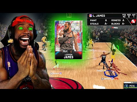 I GOT GALAXY OPAL LEBRON AND WENT OFF! PACK OPENING & GAMEPLAY! NBA 2K20