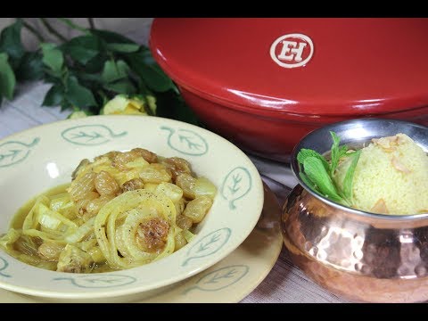 Chicken Tagine with Golden Raisins and Caramelized Onions/Buttery Couscous