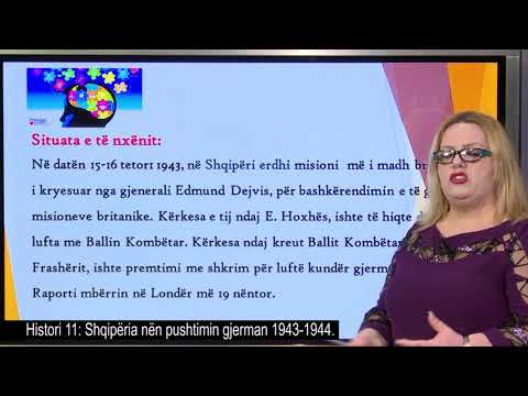 Histori 11 - Shqipëria nën pushtimin gjerman 1943-1944.