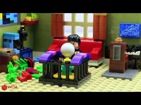 Lego City Alien Invasion Defense: Automatic Lego Wall | Lego Stop Motion Animation