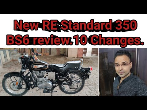 New RE Standard 350 BS6 review. 10 नये बदलाव. Mileage,top speed,price,exhaust. Video