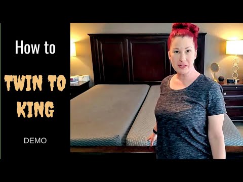HOW TO TURN A TWIN BED INTO KING // Mattress Converter