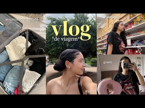 Travel VLOG 💌| packing clothes and shopping products, grwm 🛍️