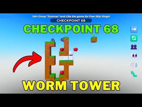How To Complete Worm Tower Checkpoint 68 | Roblox