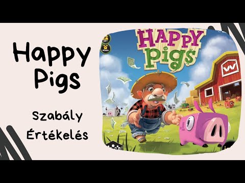 Szögletes malacok tenyésztése: Happy Pigs társasjáték játékbemutató és szabályismertető - Társasozz Okosan!