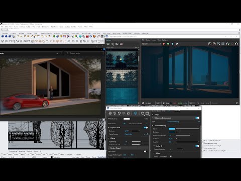 VRAY RHINO Videocourse - 19 - Render Animation, Motion Blur, Vision, Export, Aerial Perspective, Fog