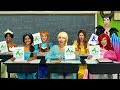 BACK TO SCHOOL WITH DISNEY PRINCESSES. (Elsa and Anna, Ariel, Belle, Tiana and Maleficent) 2019