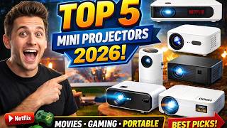 Best Mini Projectors 2026 🎬 Top 5 Portable Home Theater Picks (Budget to Premium!)