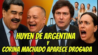 CORINA MACHADO es EL HAZME REÍR en VENEZUELA, MIENTRAS ARGENTINOS SE ESCAPAN DE MILEI