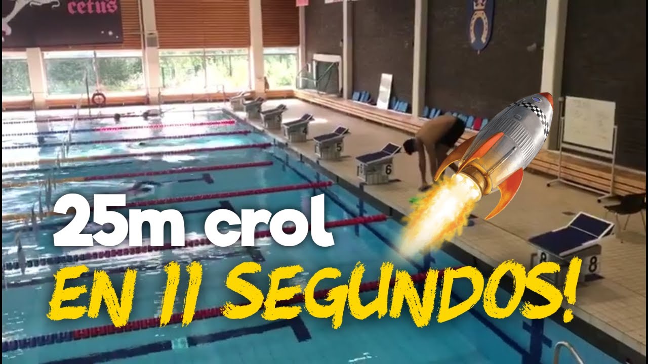 Cómo Nadar 25m CROL en 11 segundos /Cómo NADAR RÁPIDO