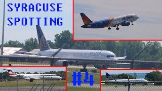 United 757 Landing + New Allegiant Livery | Syracuse planespotting #4