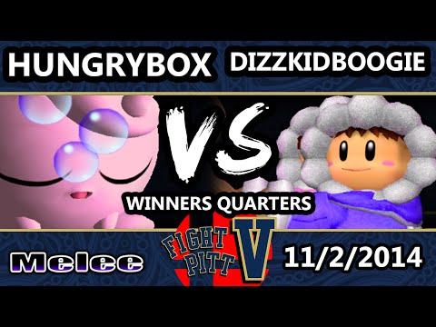 FPV - Crs.Hungrybox (Jigglypuff) Vs. dizzkidboogie (Ice Climbers) SSBM Winners Quarters - Melee