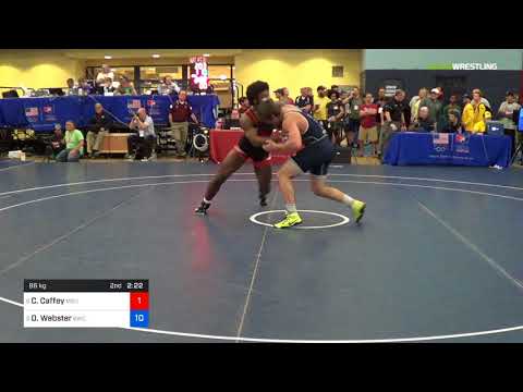 2018 FS WTT Challenge/UWW Juniors 86 Consi-Semis - Cameron Caffey (MSU) Vs. Owen Webster (GWC).mp4
