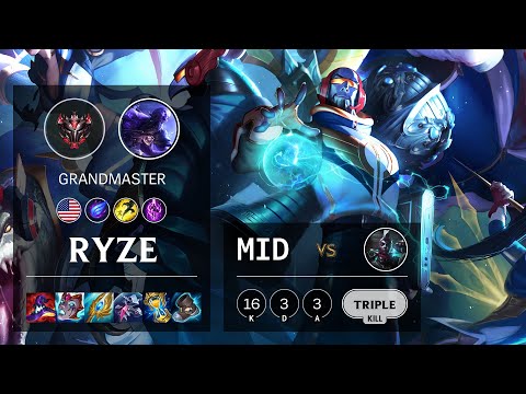 Ryze Mid vs Ekko - NA Grandmaster Patch 10.23