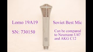 Video thumbnail for Sound Test Vintage Telefunken U47 vs Soviet Lomo 19a19 SN 730150 by RustGL