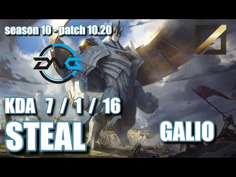 【韓国サーバー/GM】DFM Steal ガリオ(Galio) VS リサンドラ(Lissandra) MID - Patch10.20 KR Ranked【LoL】