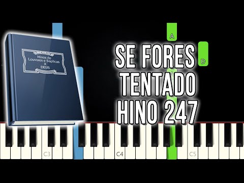 Hino 247 CCB - Se Fores Tentado | Versão Fácil | Piano e Teclado Tutorial