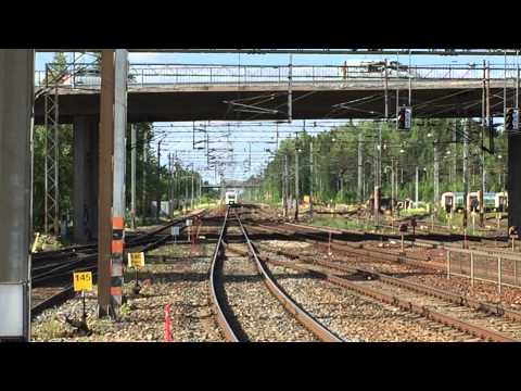 [VR] Finnish Pendolino service nr. 62 from Vaasa to Helsinki passes Riihimäki station.