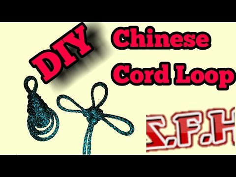 DIY Chinese Cord Button Loops | Decorative Cord Tear Drop Knot | Video