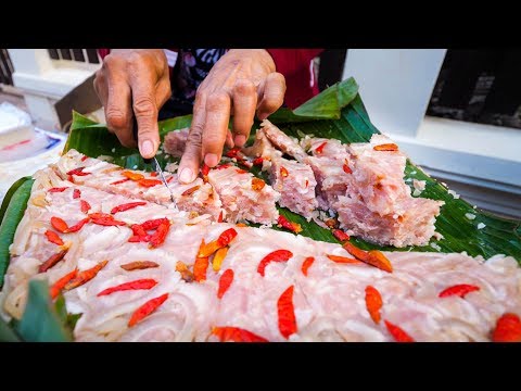 Street Food in Luang Prabang - WILD GRILLED BEE HONEY COMB! | Morning Market Lao Food Tour!