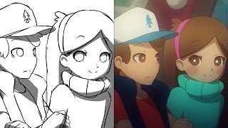 What if Gravity Falls was an anime (Animation Breakdown)