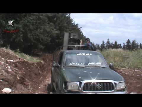 استهداف تحصينات قوات النظام في مطار منغ العسكري بواسطة رشاش دوشكا من قبل كتائب السلطان سليم الأول