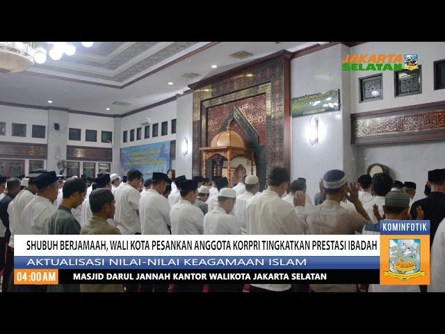 Shubuh Berjamaah Wali Kota Pesankan Anggota Korpri Tingkatkan Prestasi Ibadah