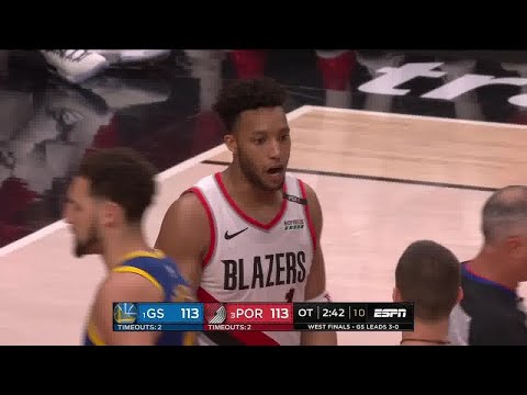 Evan Turner All Game Actions 05/20/19 Warriors vs Blazers Game 4 Highlights