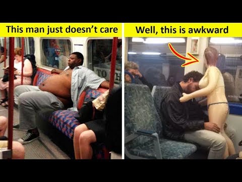 People Getting Entirely Too Comfortable on Public Transportation
