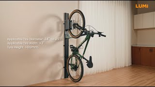 EasyLift E-Bike Friendly Vertical On-Wall Bike Rack丨LBM12-01丨LUMI
