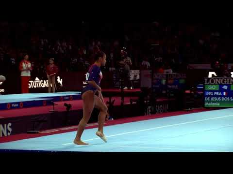 Melanie De Jesus Dos Santos (FRA) Floor Team Final 2019 Stuttgart World Championships