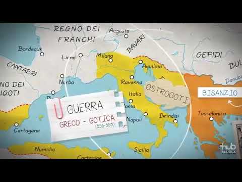 Carta animata - L'Impero di Giustiniano