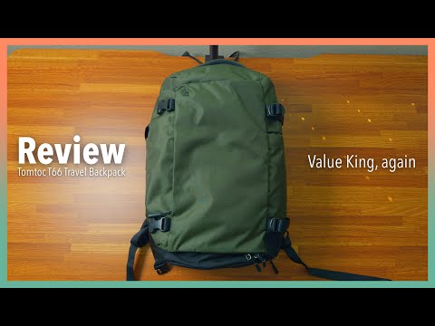 Tomtoc T66 Liteway 40L - STILL the best travel bag under $100
