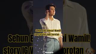 Download lagu Sehun EXO Selesai Wamil! story IG Vivi Jadi Sorotan #kpop #shorts mp3
