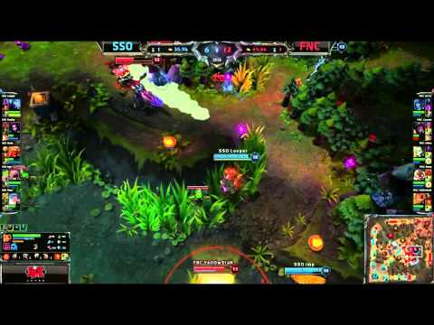 Fnatic (EU) vs Samsung Ozone (Korea) Highlights LoL Worlds Day 2 Group B Season 3 Championship