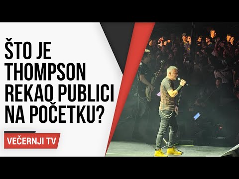Evo što je Marko Perković Thompson rekao publici na početku koncerta u Areni Zagreb