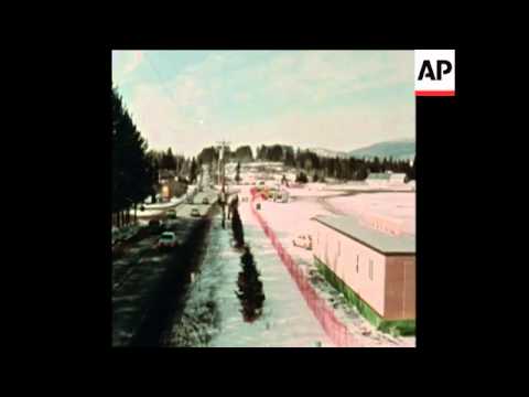 SYND 12/02/80 SCENES OF THE WINTER OLYMPIC SITE AT LAKE PLACID