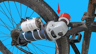 Farmer Attaches Angle Grinder to Bike! Turn Your Bike into a Brushed Electric Bike