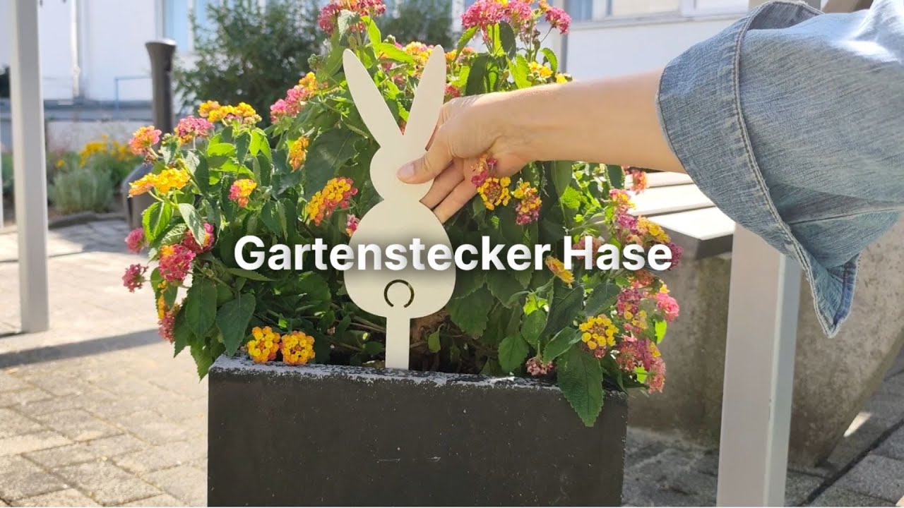 Gartenstecker | Hase 2 | Weiß Video