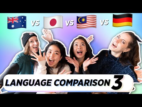 PART 3 - Differences In Pronunciation - English / Japanese / Malay / German 🇦🇺 🇯🇵 🇲🇾 🇩🇪